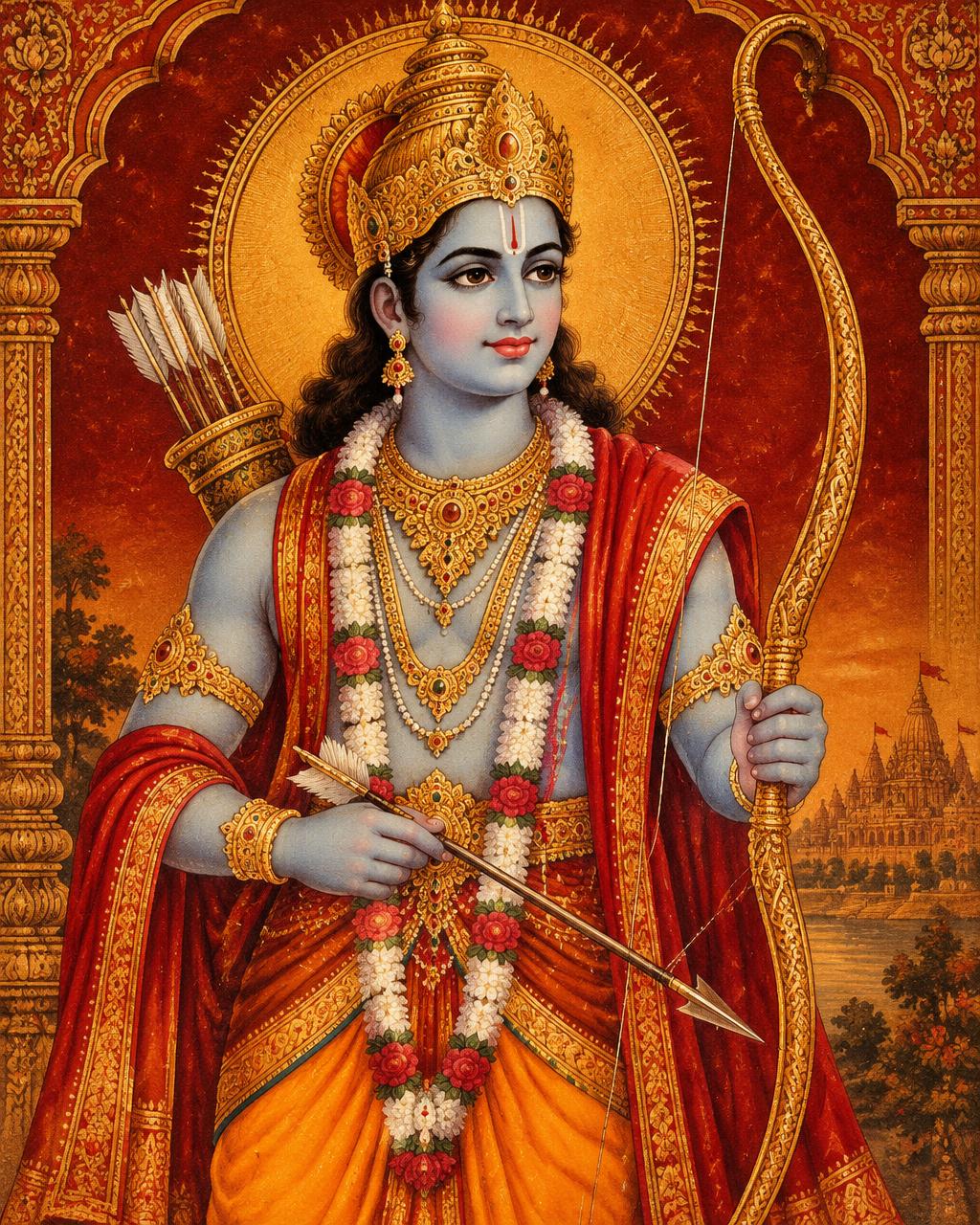 Lord Ram with bow